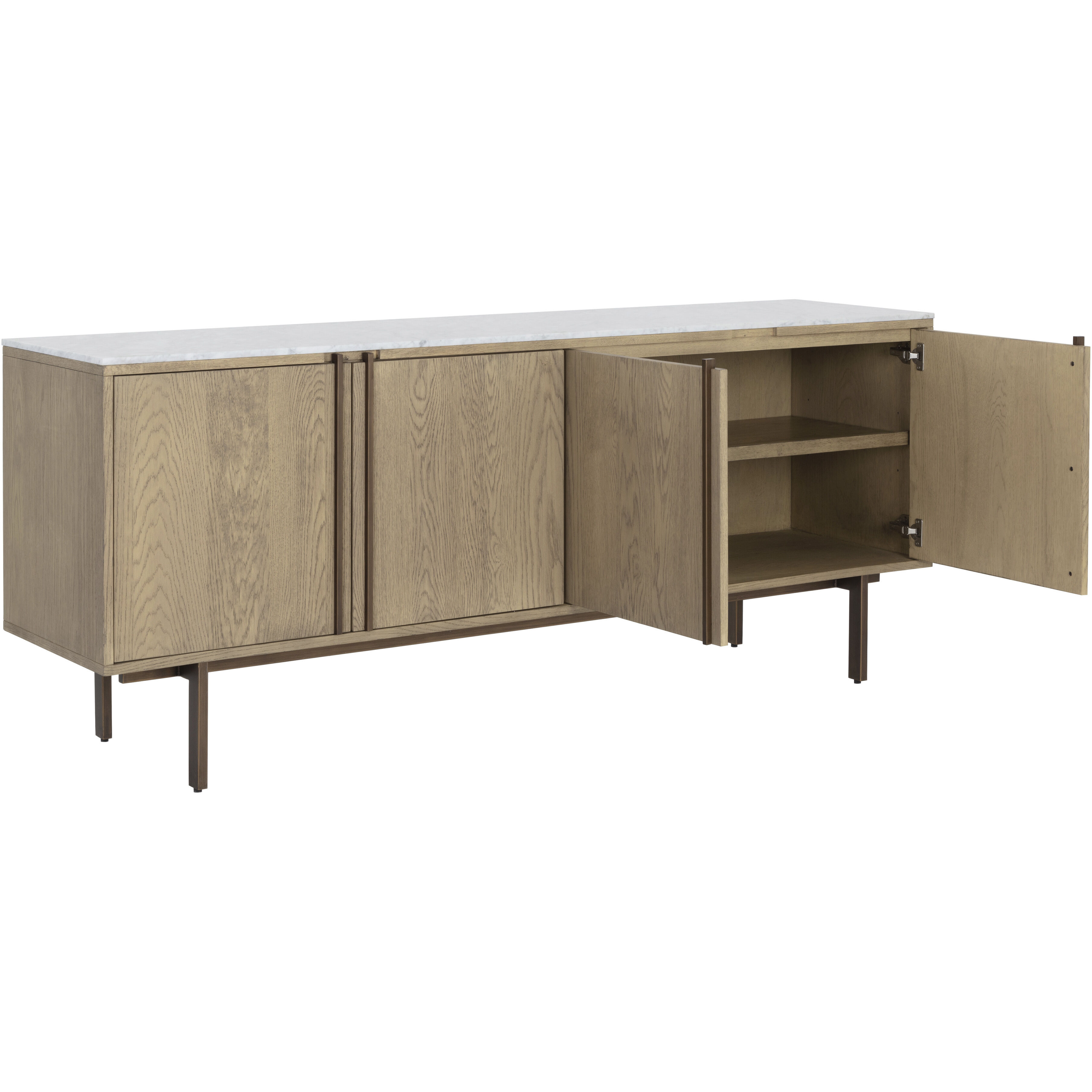 Briar 78.75 X 19 inch Weathered Oak Sideboard